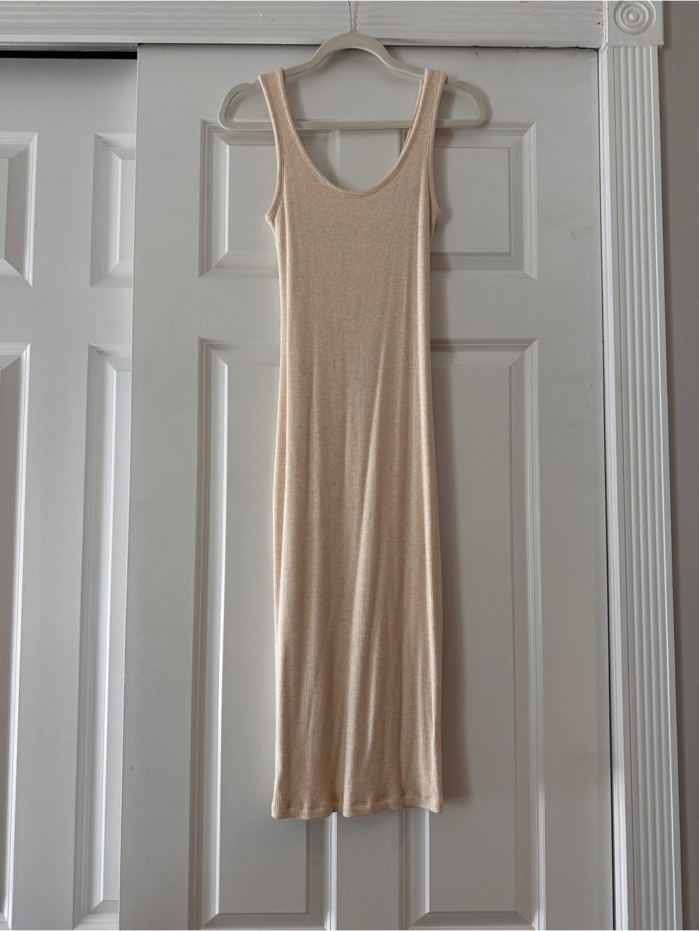 Skatie Cream Tank Midi Dress